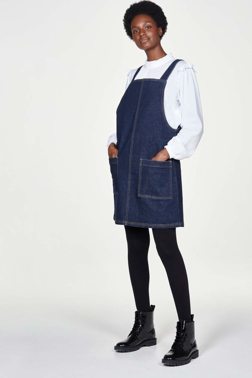 Thought Pinafore Jeanskleid Thought