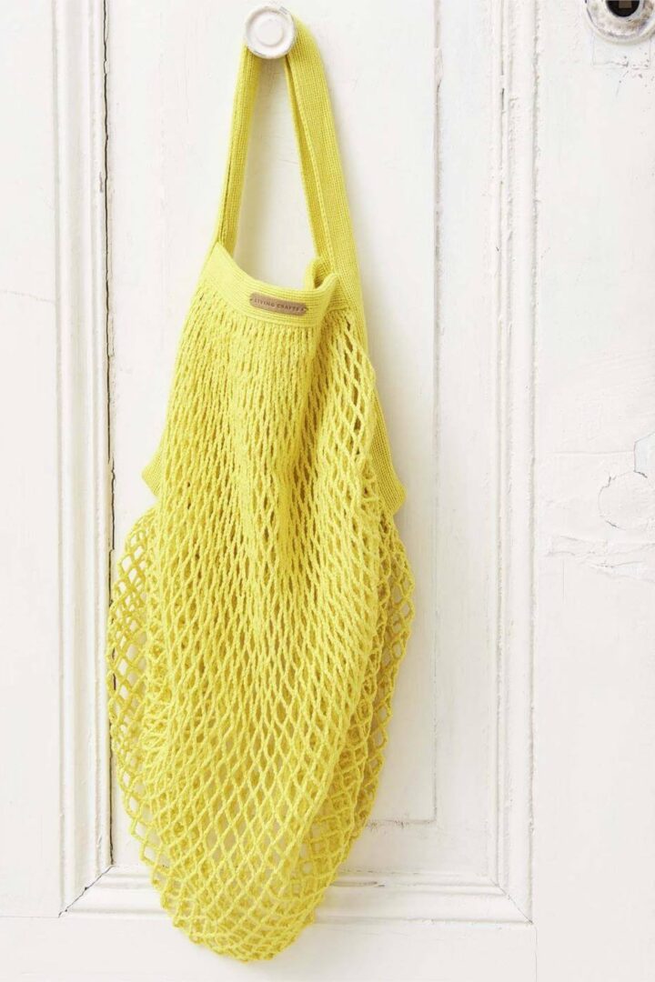 Living Crafts Netztasche Grenoble gelb aus Bio-Baumwolle