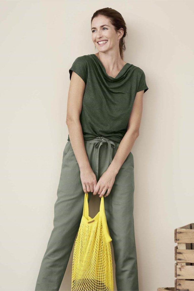 Living Crafts Netztasche Grenoble gelb aus Bio-Baumwolle