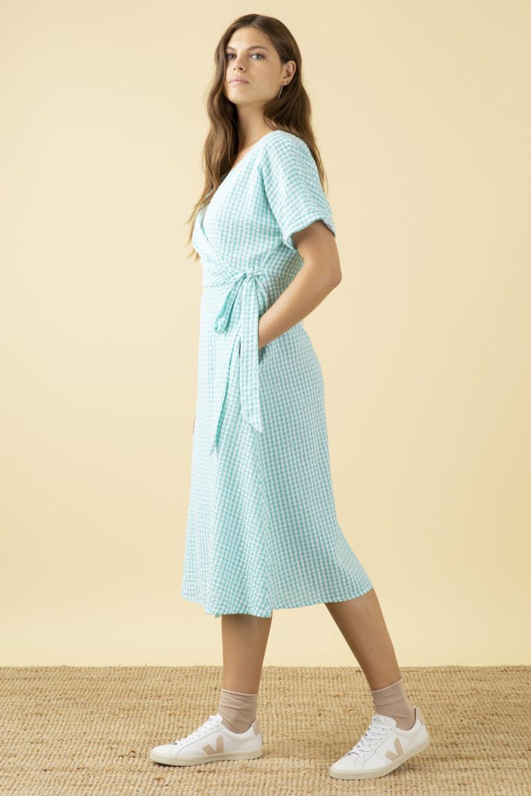 Emily and Fin Kleid Jenna Mint Gingham
