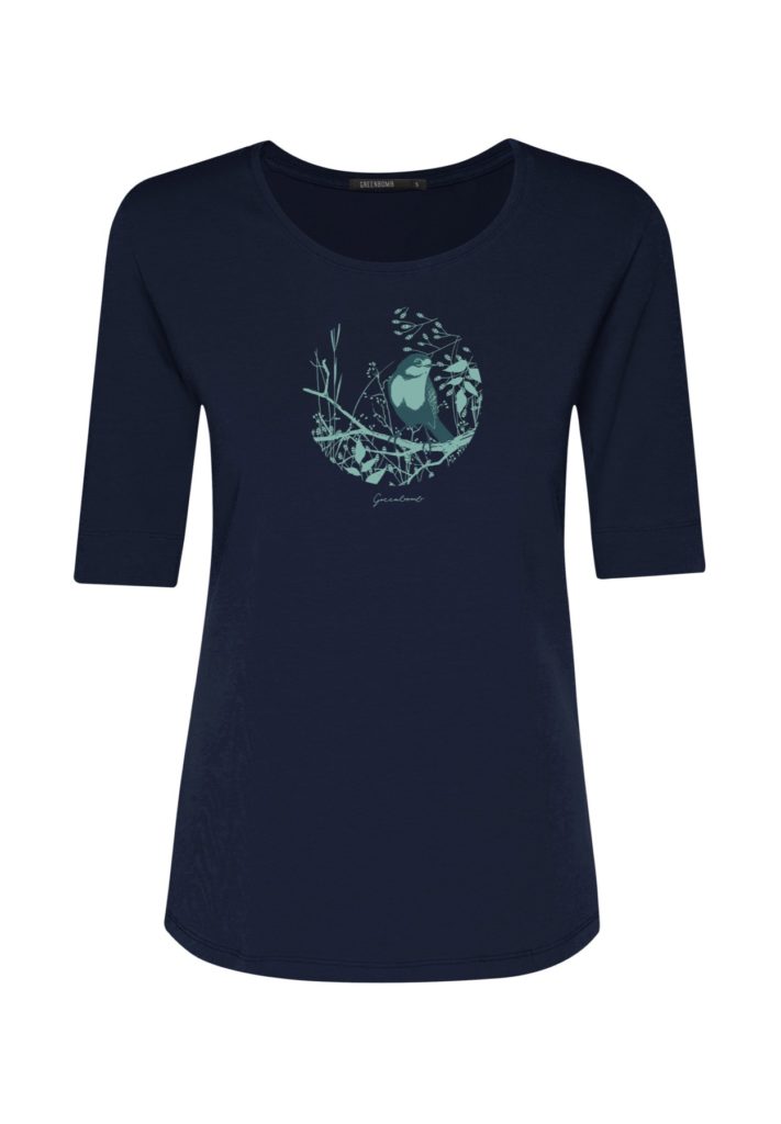 Greenbomb T-Shirt Bird Circle blau