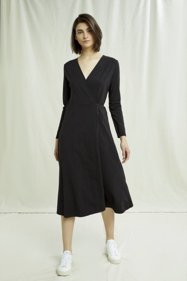People Tree Kleid Mathilde schwarz aus Bio-Baumwolle
