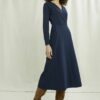 People Tree Kleid Mathilde blau aus Bio-Baumwolle