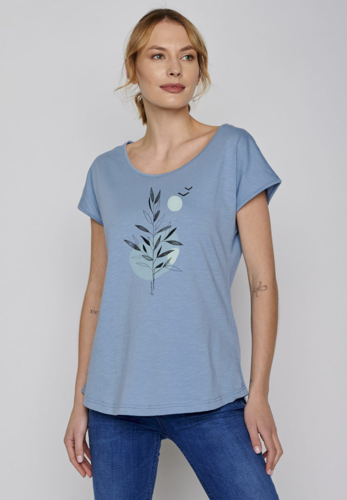 Greenbomb T-Shirt Plant Sea blau