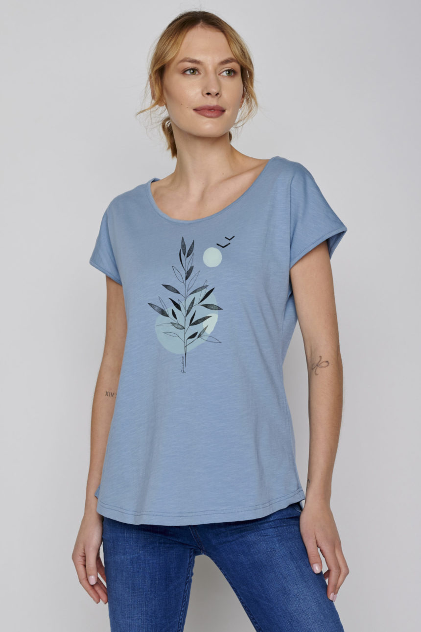 Greenbomb T-Shirt Plant Sea blau