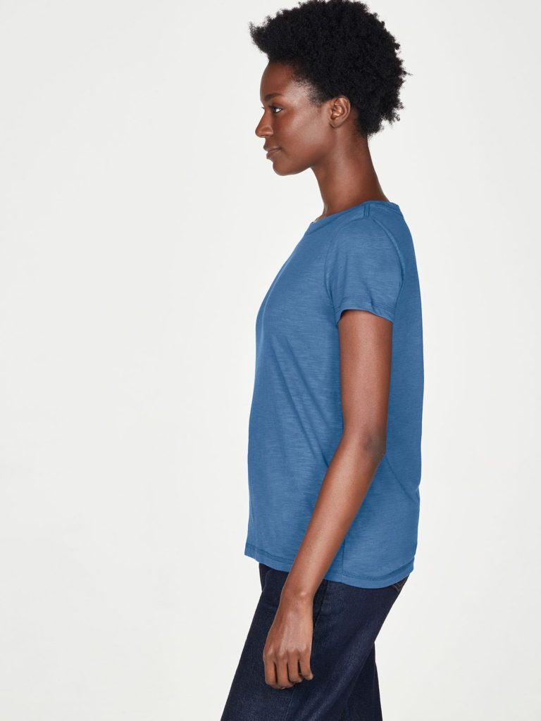 Thought Basic T-Shirt Atlantic Blue aus Bio-Baumwolle