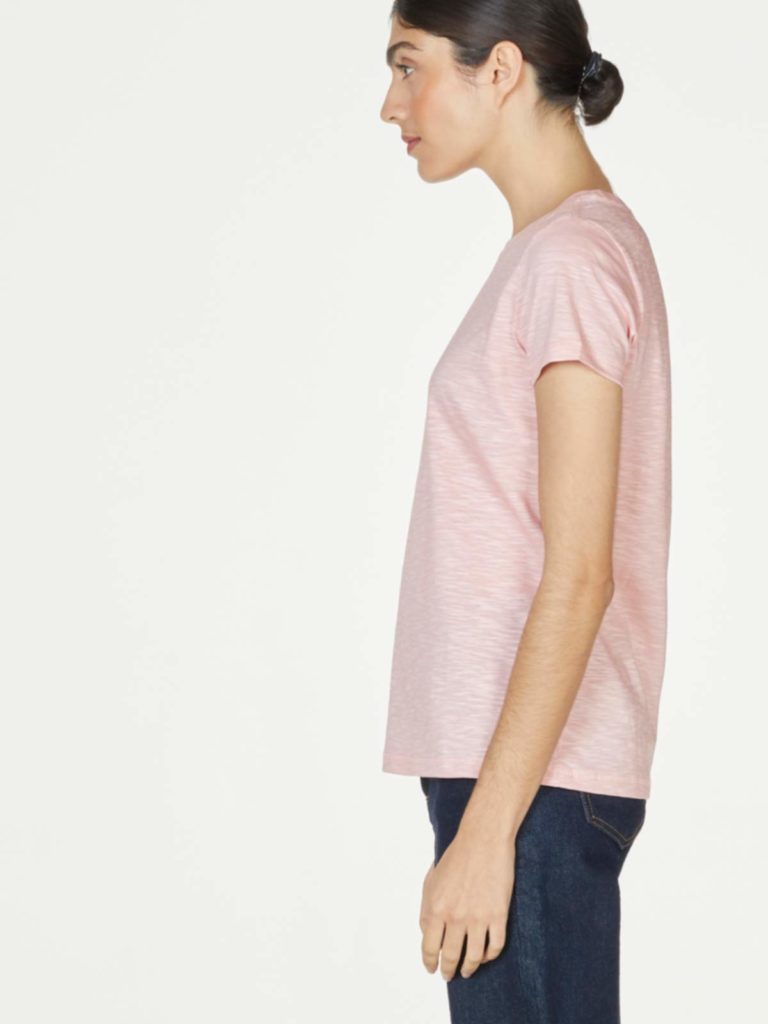 Thought Basic T-Shirt Ballet Pink aus Bio-Baumwolle
