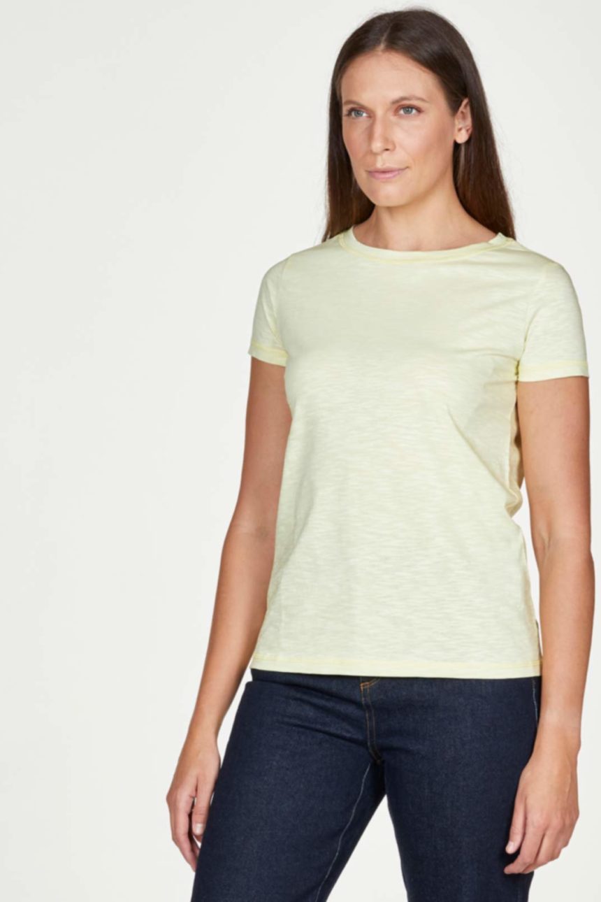 Thought Basic T-Shirt Yellow aus Bio-Baumwolle