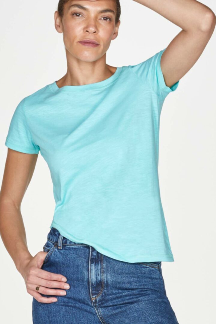 Thought Basic T-Shirt Jade Green aus Bio-Baumwolle