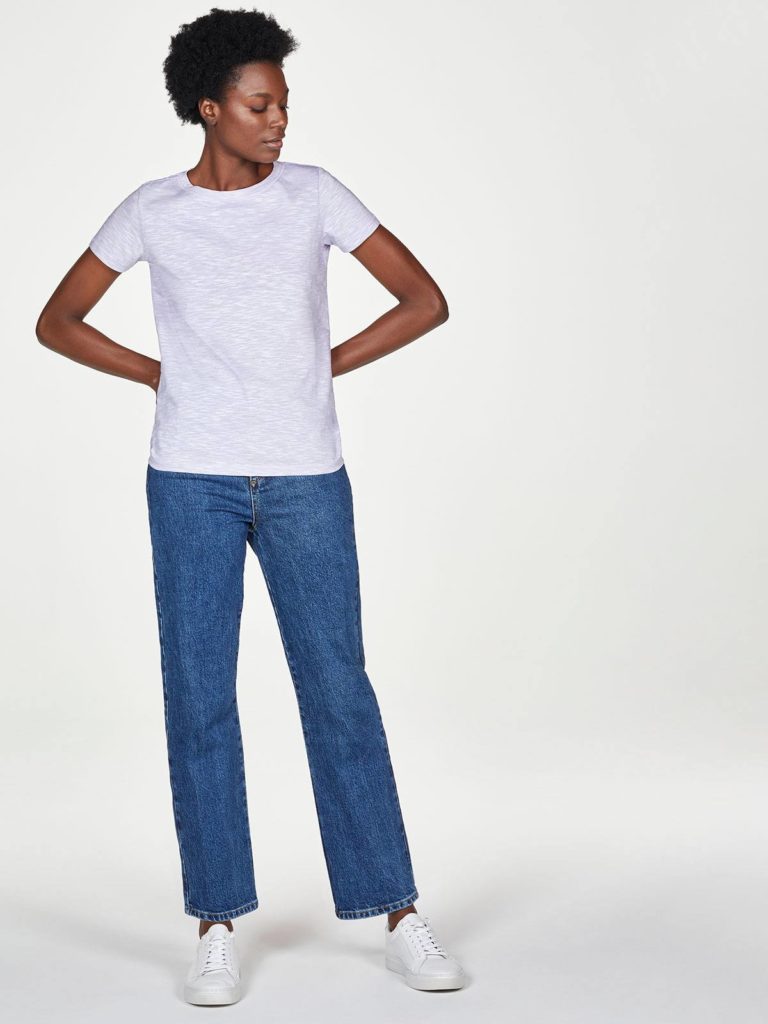 Thought Basic T-Shirt Lilac aus Bio-Baumwolle