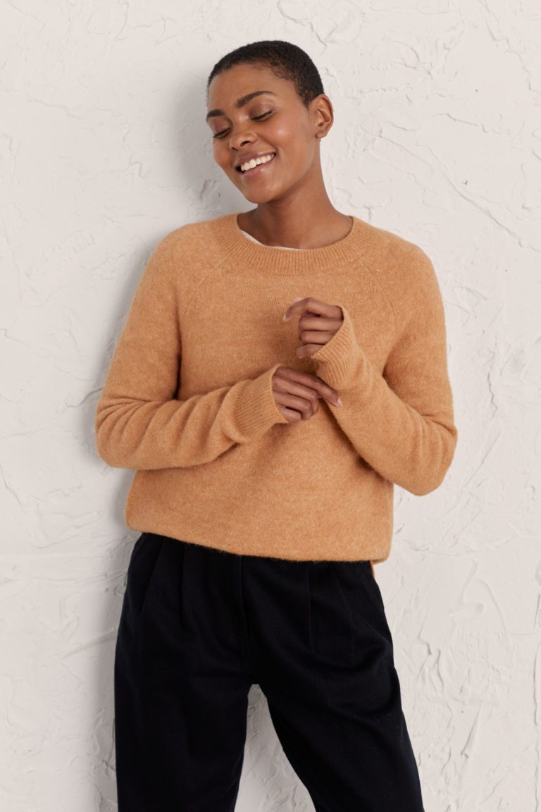 Seasalt Cornwall Pullover Free Forms Butterscotch mit Wolle