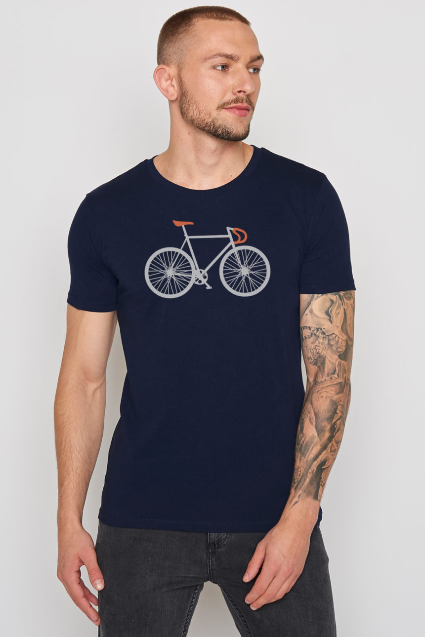 Greenbomb T-shirt Bike Two Blau
