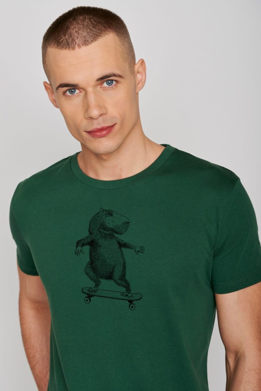 Greenbomb T-Shirt Animal Capy grün