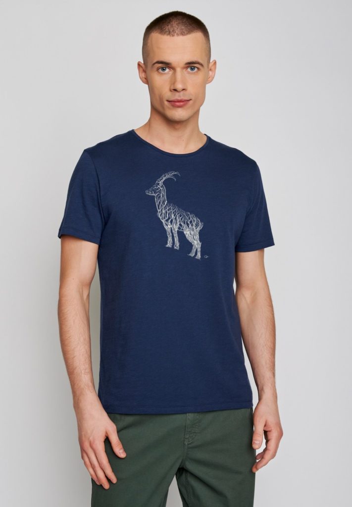 Greenbomb T-Shirt Animal Ram blau
