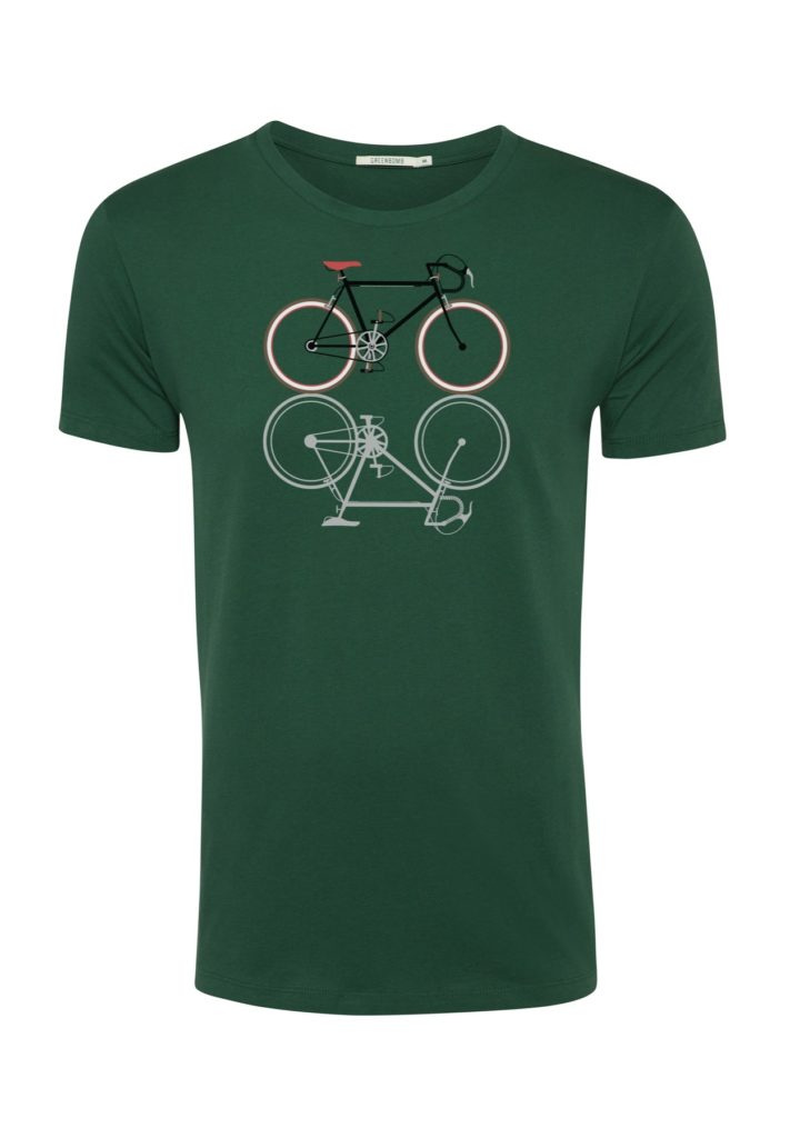 Greenbomb T-Shirt Bike Shape grün