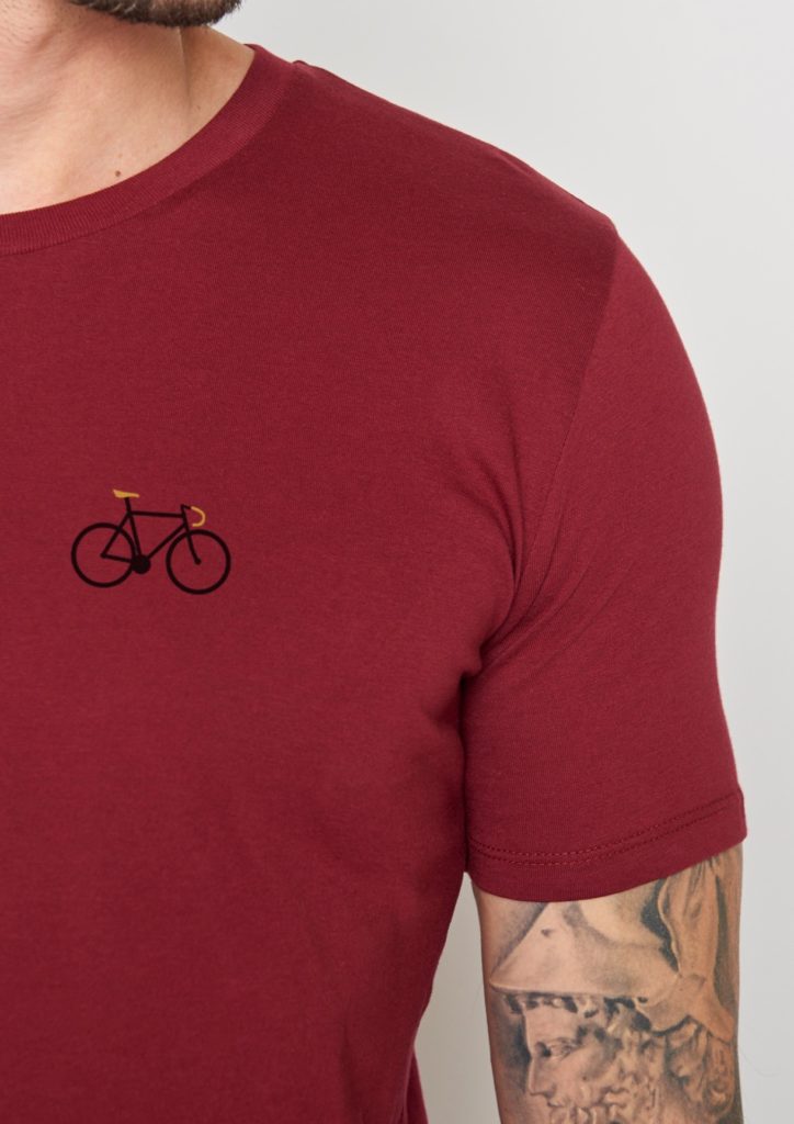 Greenbomb T-Shirt Bike Sprint Bordeaux