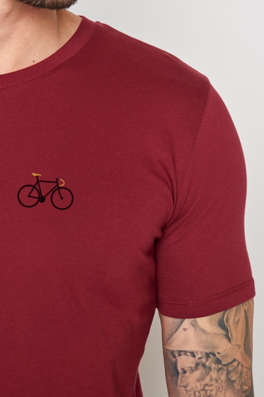 Greenbomb T-Shirt Bike Sprint Bordeaux