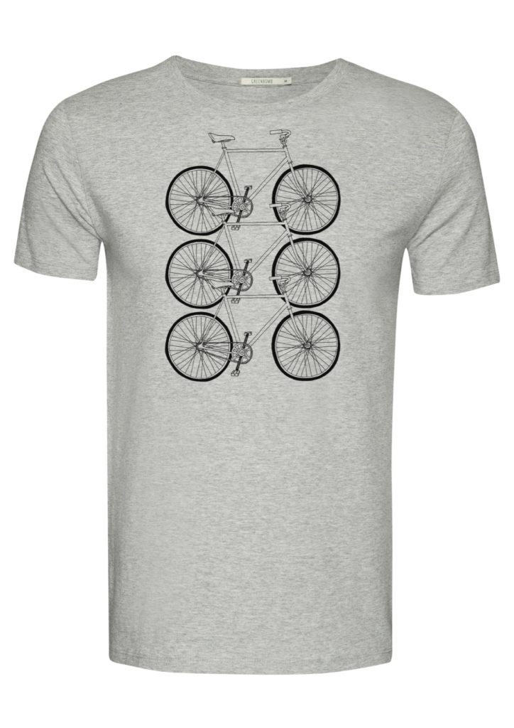 Greenbomb T-Shirt Bike Trio Grau