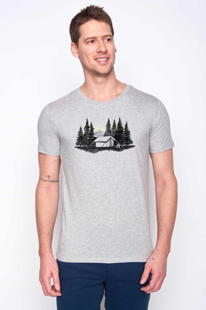 Greenbomb T-Shirt Forest Tent Grau
