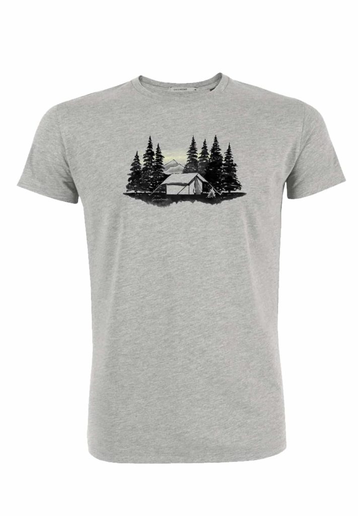 Greenbomb T-Shirt Forest Tent Grau