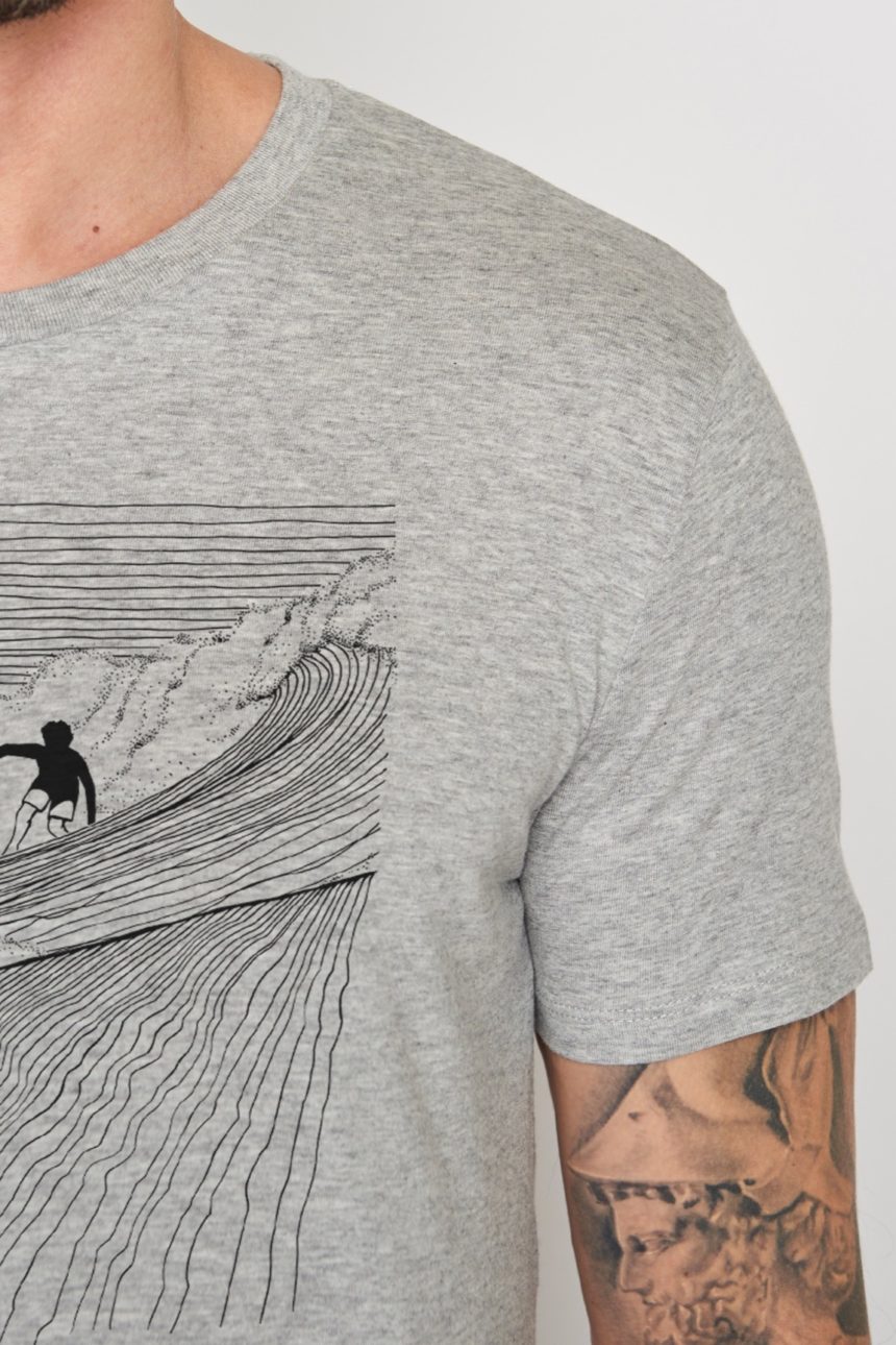 Greenbomb T-Shirt Nature Surfer Grau