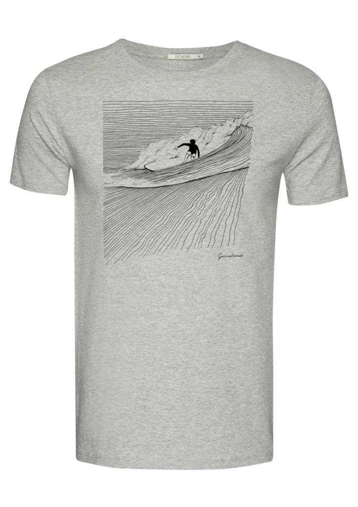 Greenbomb T-Shirt Nature Surfer Grau