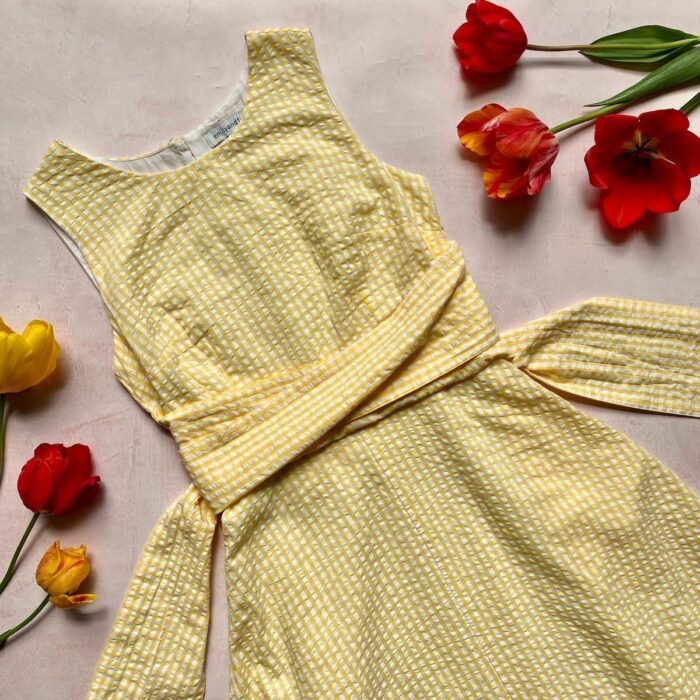 Emily and Fin Kleid Roberta Yellow Gingham