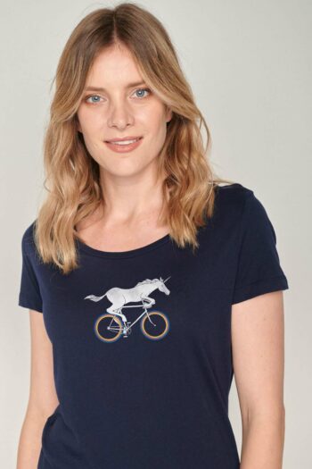 Greenbomb tričko bike unicorn navy