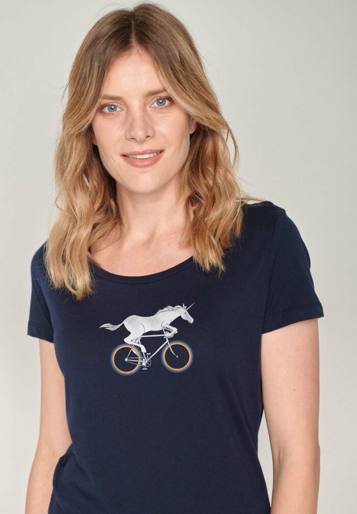 Greenbomb tričko bike unicorn navy