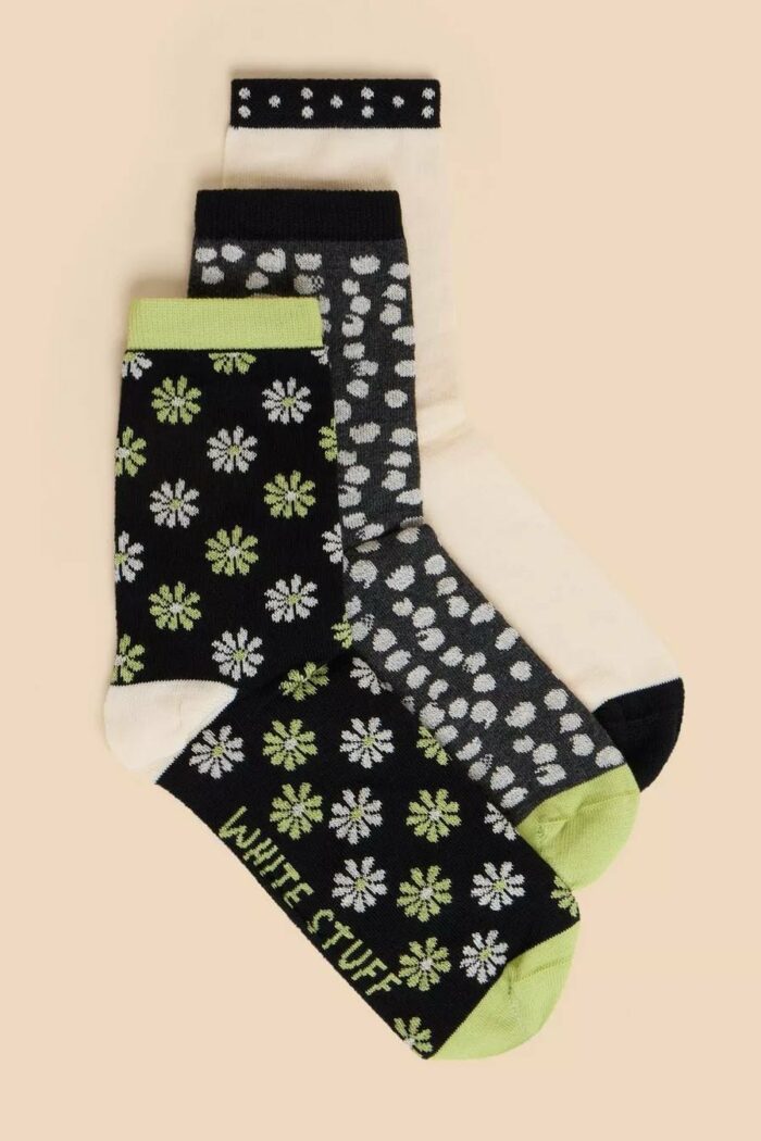 White Stuff trojbalení dámských ponožek daisy