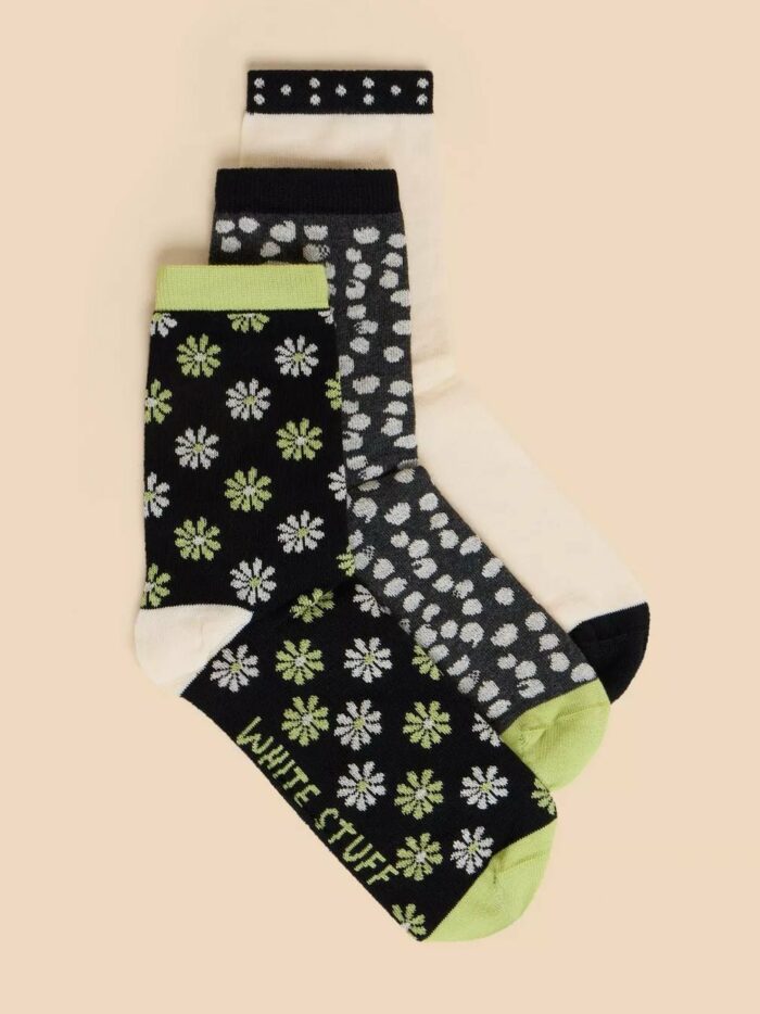 White Stuff trojbalení dámských ponožek daisy