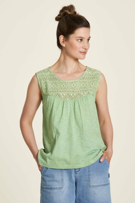 Tranquillo top lace topaz green