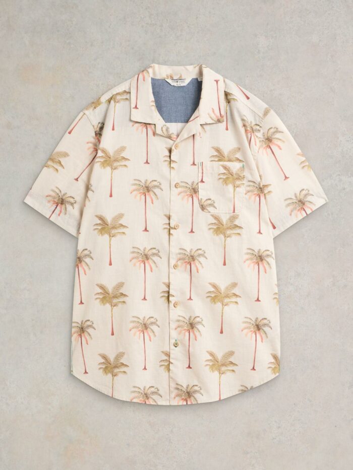 White Stuff pánská košile palm tree