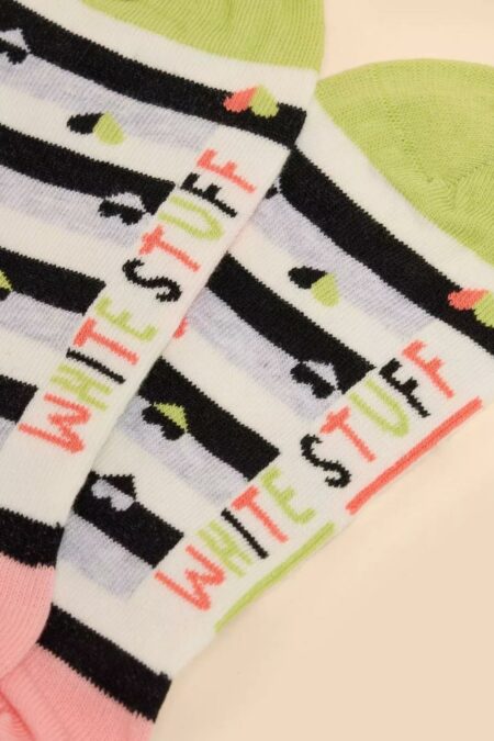 White Stuff kotníkové ponožky striped heart