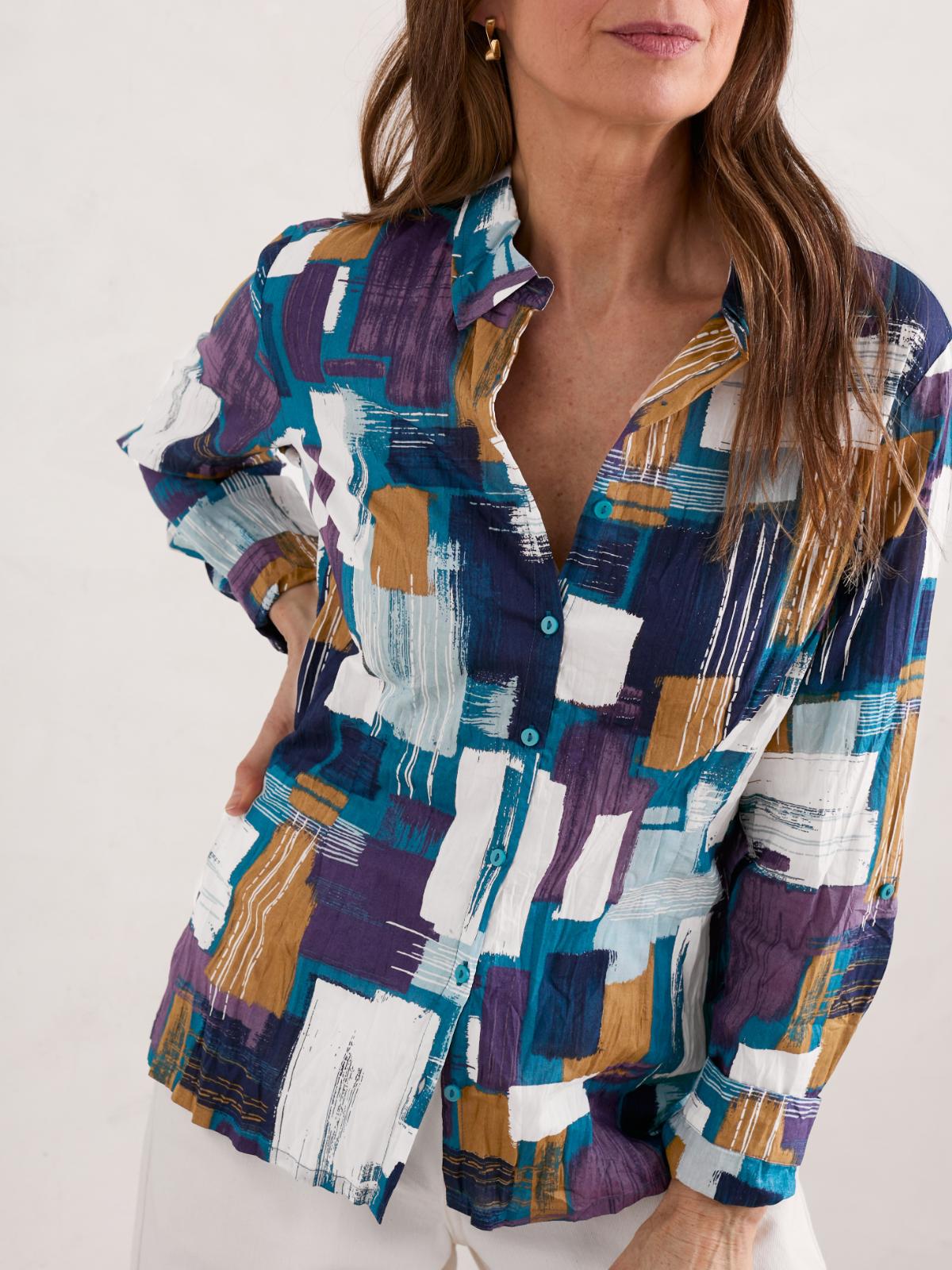Hemd Larissa Stitched Abstract