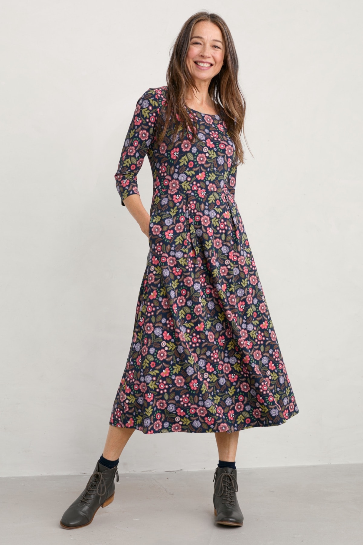 Kleid Veronica Woodblock Floral
