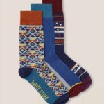 3er-Pack Herrensocken Fairisle Navy