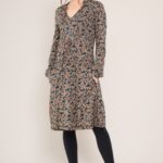 Kleid Tiered Brick