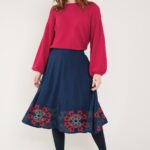Rock Embroidered Skirt