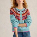 Strickjacke Heart Blue