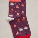 Socken Cosy Robin Plum